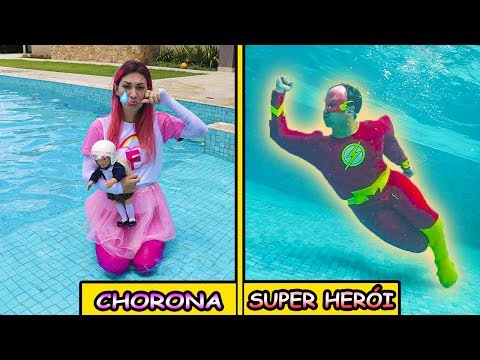 TIPOS DE CRIANÇAS NA PISCINA 3 | Família Maloucos