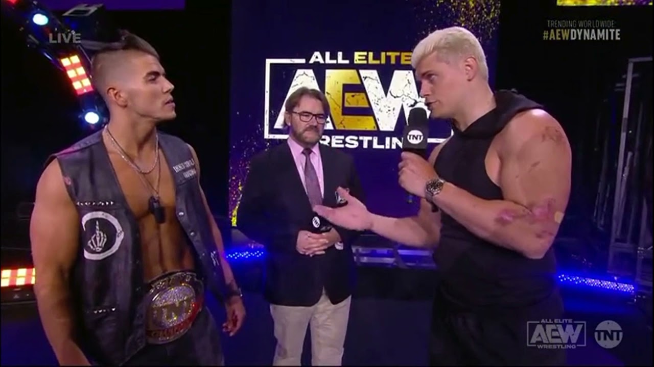 Cody Rhodes  Teases walking out from heel tunnel - AEW Dynamite Dec.8