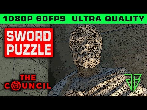 THE COUNCIL Sword Puzzle Solution - No Commentary PC (1080p 60fps Ultra Settings)