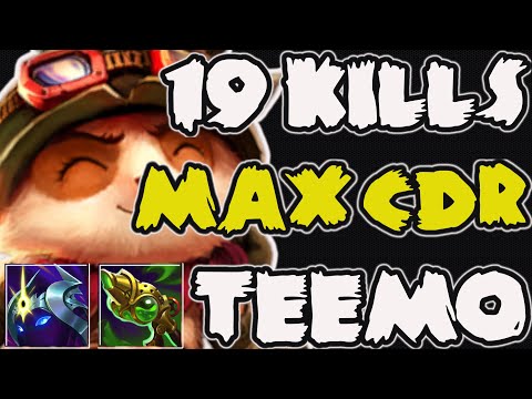 TEEMO vs DARIUS TOP - 19 KILLS MAX CDR #TEEMO BUILD IS SO MUCH FUN   #League of Legends Ranked # 276