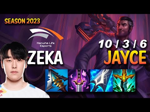 HLE Zeka JAYCE vs K'SANTE Mid - KR Ranked
