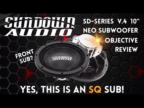 Sundown SD-4 10in subwoofer review - yes, this is an SQ sub!
