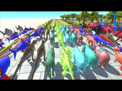 Colored All Units Championship Battle War - Animal Revolt Battle Simulator