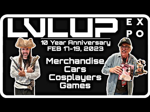 LVL UP EXPO (2023) TE48, Las Vegas Convention Center NV: Merchandise, Cars, Cosplayers & Games tour!