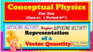 VECTOR QUANTITY AND ITS REPRESENTATION