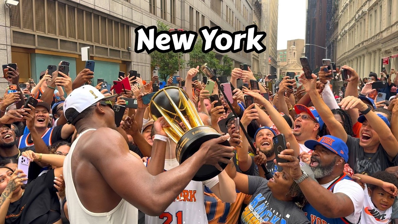 Walking Inside The Knicks Championship Parade In New York City
