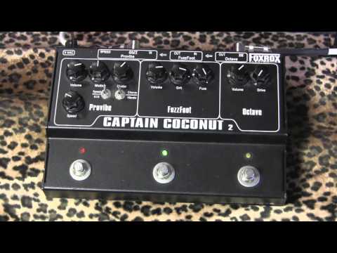 FOXROX Captain Coconut 2 Silicon Card pedal demo with Kingbee Tele & Mojotone modded Fender Blues Jr