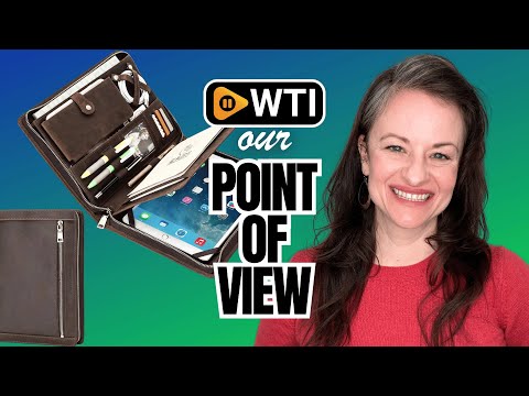 Top Grain Leather 11"" Portfolio for Men & Women - WTI product video review