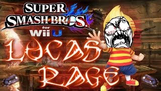 LUCAS FAILS AND RAGE! - Super Smash Bros Wii U For Glory!