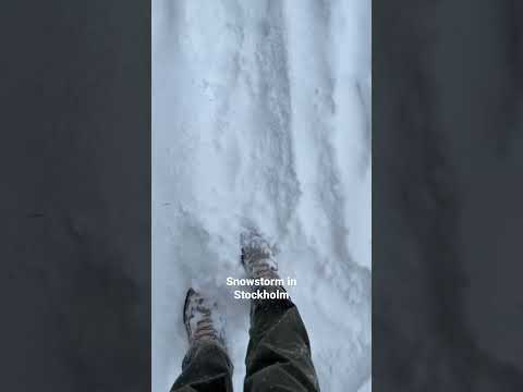 CRAZY SNOWSTORM IN STOCKHOLM / Snökaos
