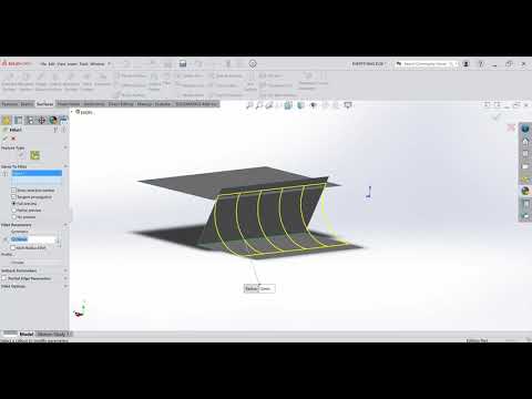 FILLET SURFACE SolidWorks 2020 | MAIJALA WILL | EDG 4111