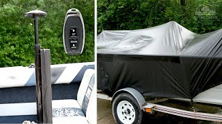 Electric Boat Cover Lifter-Upper | DIY Remote Control Support Pole for Storage