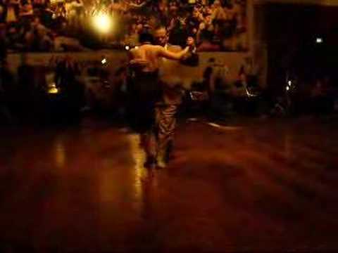  Fabian Peralta  and  Virginia Pandolfi  are  dancing  to  the  tango  "  Nido Gaucho  "