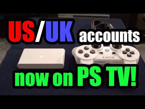 US/UK Accounts on PlayStation TV (Formerly PS Vita TV)