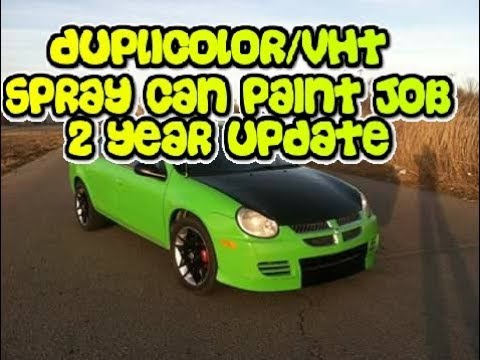 Duplicolor/VHT spray can paint job 2 1/2 years later.