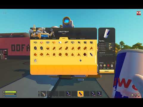 Scrap Mechanic Survival | Mod Update - Fant Mod 4.5 - Red Woc Drink and Player Absorb Stat
