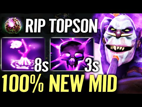 🔥 Witch Doctor NEW MID 100% Destroy TOPSON — Octarine + Shard 2x Death Ward 11SEC Dota 2 Pro