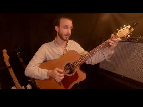 Houding met de gitaar