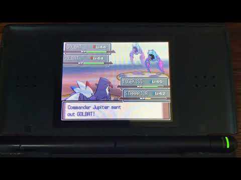 Pokemon Platinum - Double Battle with Barry against Galactic Commanders Mars and Jupiter