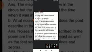 Class-5, Mulberry, Poem- Circus elephant (Ques -Ans)
