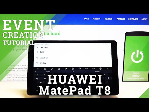 How to Add Event to Calendar in HUAWEI MatePad T8 – Add Notification