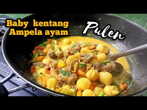 BABY kENTANG MASAK KUAH & TIPS MENGUPAS KENTANG YG MUDAH