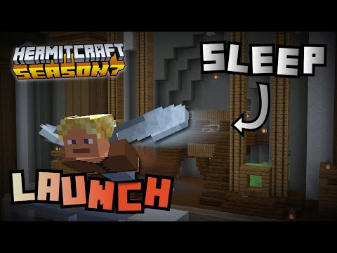 Launched Out Of Bed!!! - Minecraft Hermitcraft Season 7 #39