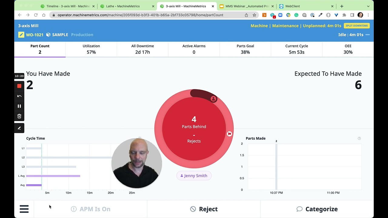 MachineMetrics Production Monitoring Demo