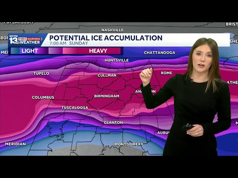 A winter storm threat is in the forecast for Alabama this weekend, bringing cold rain, snow and ice.