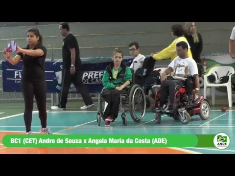 Regional Centro-Oeste de Bocha 2016 - BC1 CET Andre de Souza x Angela Maria da Costa ADE