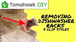 How to Remove a Dishwasher Rack (End Clip / End Cap)