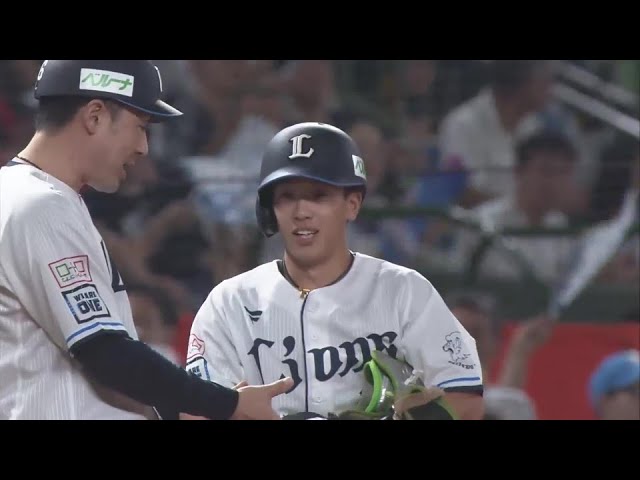 【2回裏】右中間真っ二つ!! ライオンズ・滝澤夏央が起用に応える勝ち越しタイムリー3ベース!!  2024年9月18日 埼玉西武ライオンズ 対 オリックス・バファローズ