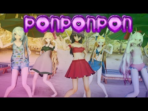 【MMDxAphmau】PONPONPON | Aphmau, Katelyn, K~C, Lucinda & Kim