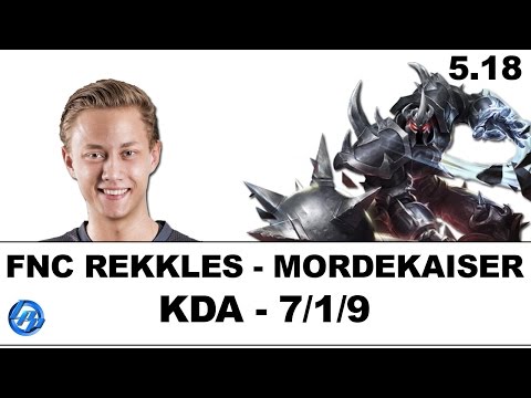 FNC Rekkles - Mordekaiser vs Vayne - Kr SoloQ