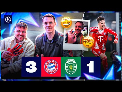I meet MANUEL NEUER 😨🔥 Bayern Munich vs Sporting Stadium VLOG 🏟