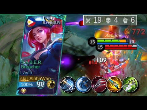 WTF DAMAGE!! NEW LAYLA LIFESTEAL + DAMAGEHACK CHEAT BUILD!! 💀🔥 - MLBB