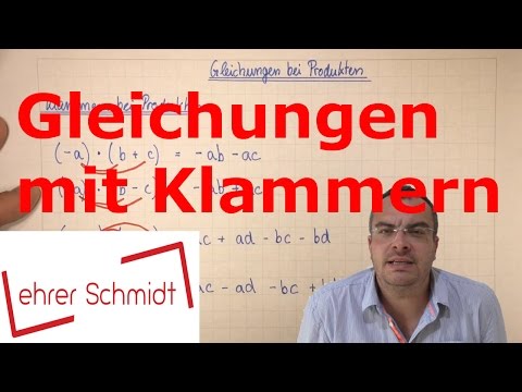 Gleichungen mit Klammern | Terme und Gleichungen | Mathematik | Lehrerschmidt