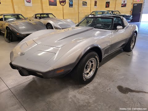 1978 Silver Anniversary Corvette Black Interior L82 For Sale Video