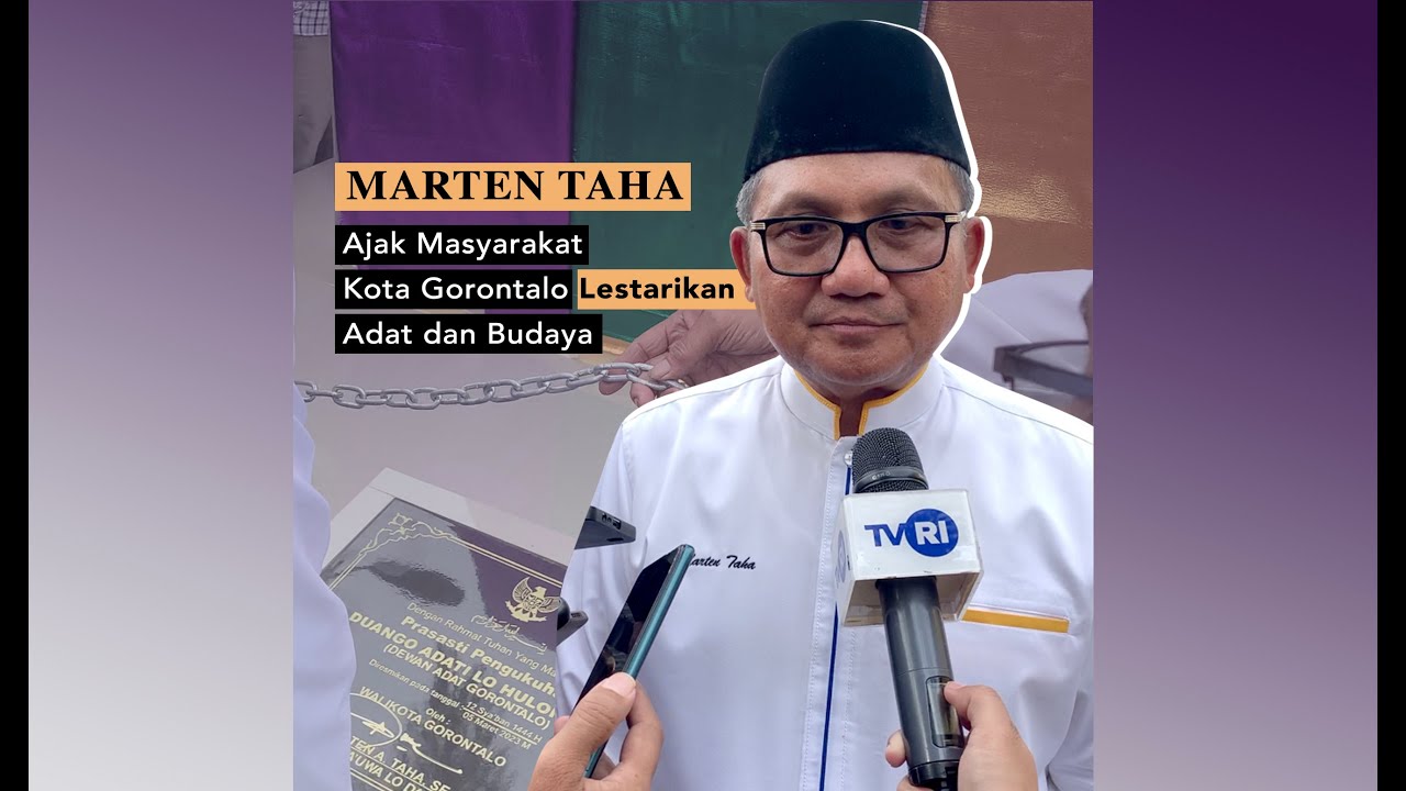 Marten Taha Ajak Masyarakat Kota Gorontalo Lestarikan Adat dan Budaya
