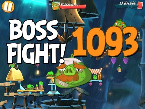 Angry Birds 2 Boss Fight 155! Foreman Pig Level 1093 Walkthrough - iOS, Android