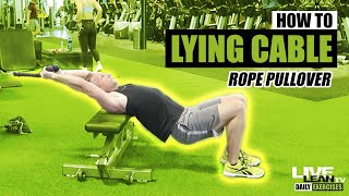 Lying Cable Rope Pullover exercise video thumbnail