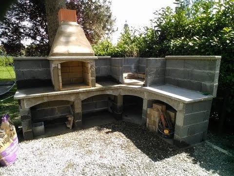 fabrication du barbeuk et four a pizza