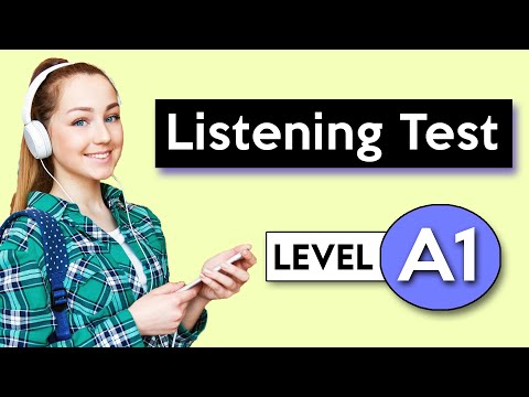 A1 Listening Test | English Listening Test