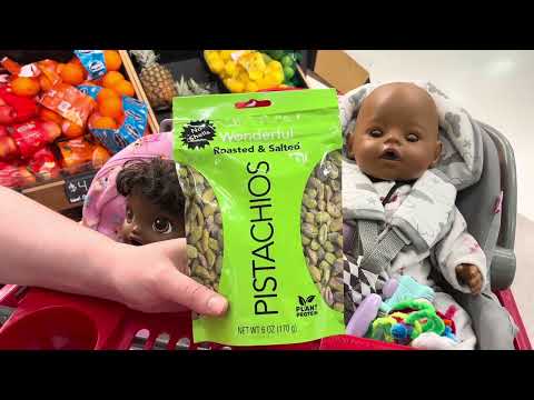 Fall Grocery Shopping 🛒 with Baby Born Diamond & Baby Alive Blaze At Target Looking At Pumpkins 🎃