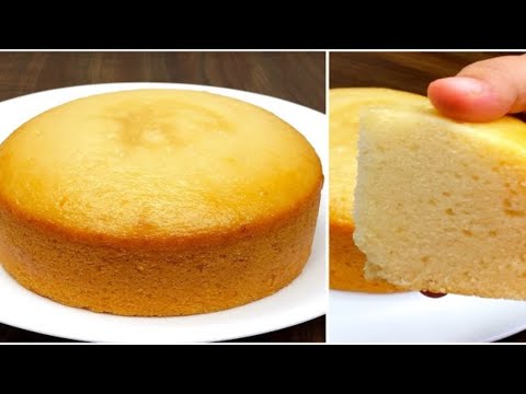 Eggless Cake Recipe Without Oven | Vanilla Sponge Cake | no condensed milk and no eggs recipe