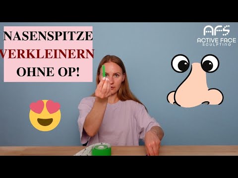 GesichtsTaping/ 5 Schritte um Nasenspitze zu verkleinern und zu heben