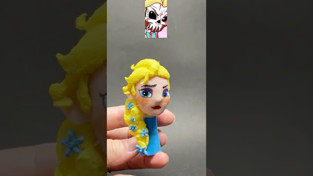 I made a Sprunki OC Elsa(from Frozen)With 3D pen