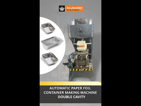 Double Cavity Fully Automatic Aluminium Foil Container Making Machine