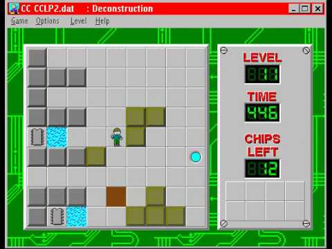 CCLP2 level 11 solution - 411 seconds