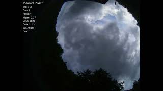 All sky camera capture from Teliucu Superior, Romania 2025-08-06
